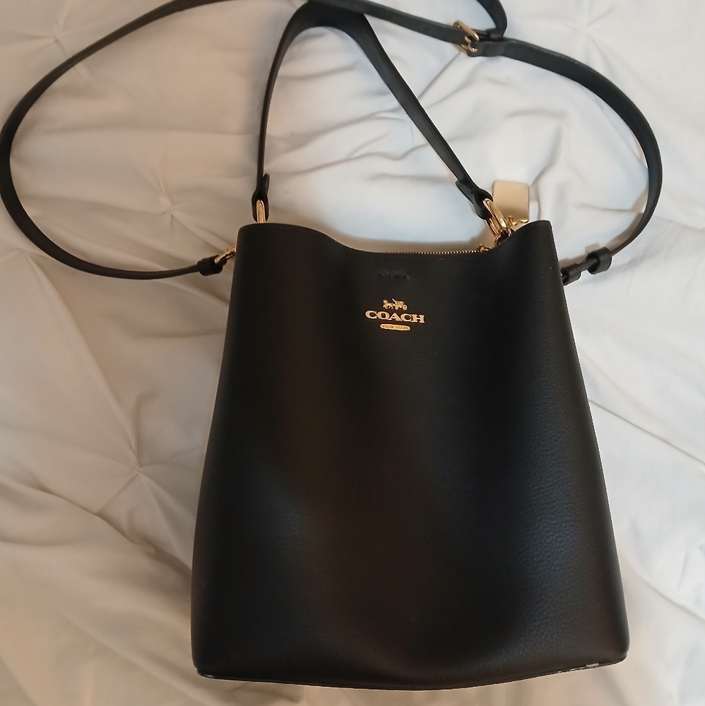 Coach Black Leather Crossbody Bag